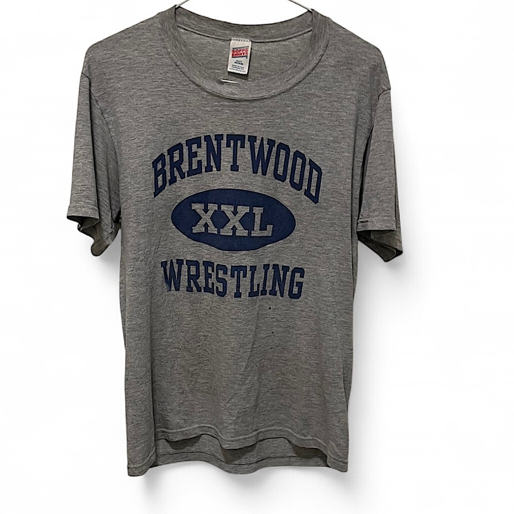 Vintage Brentwood Wrestling XXL Grey T-Shirt